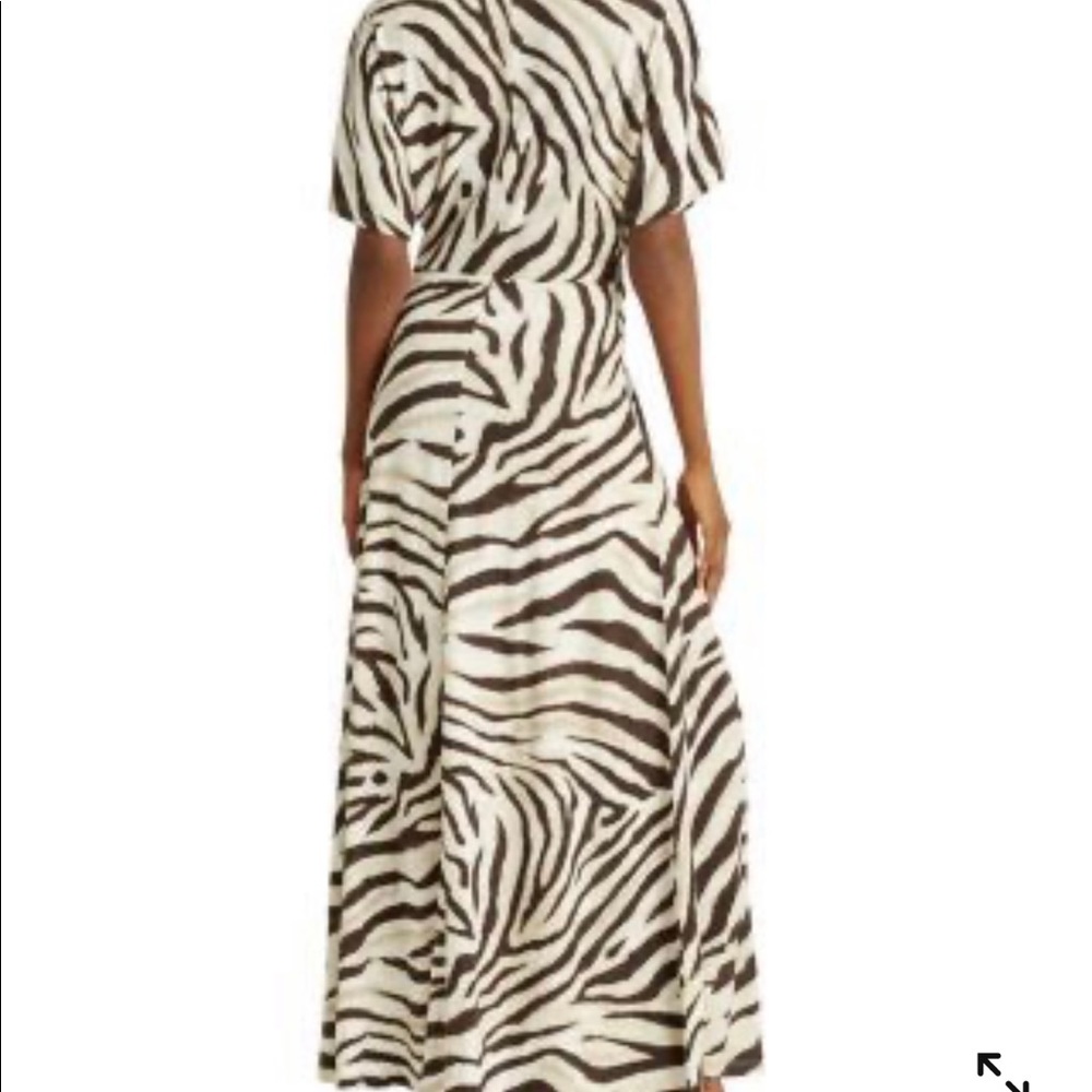 Polo Ralph Lauren dress L linen blend animal print